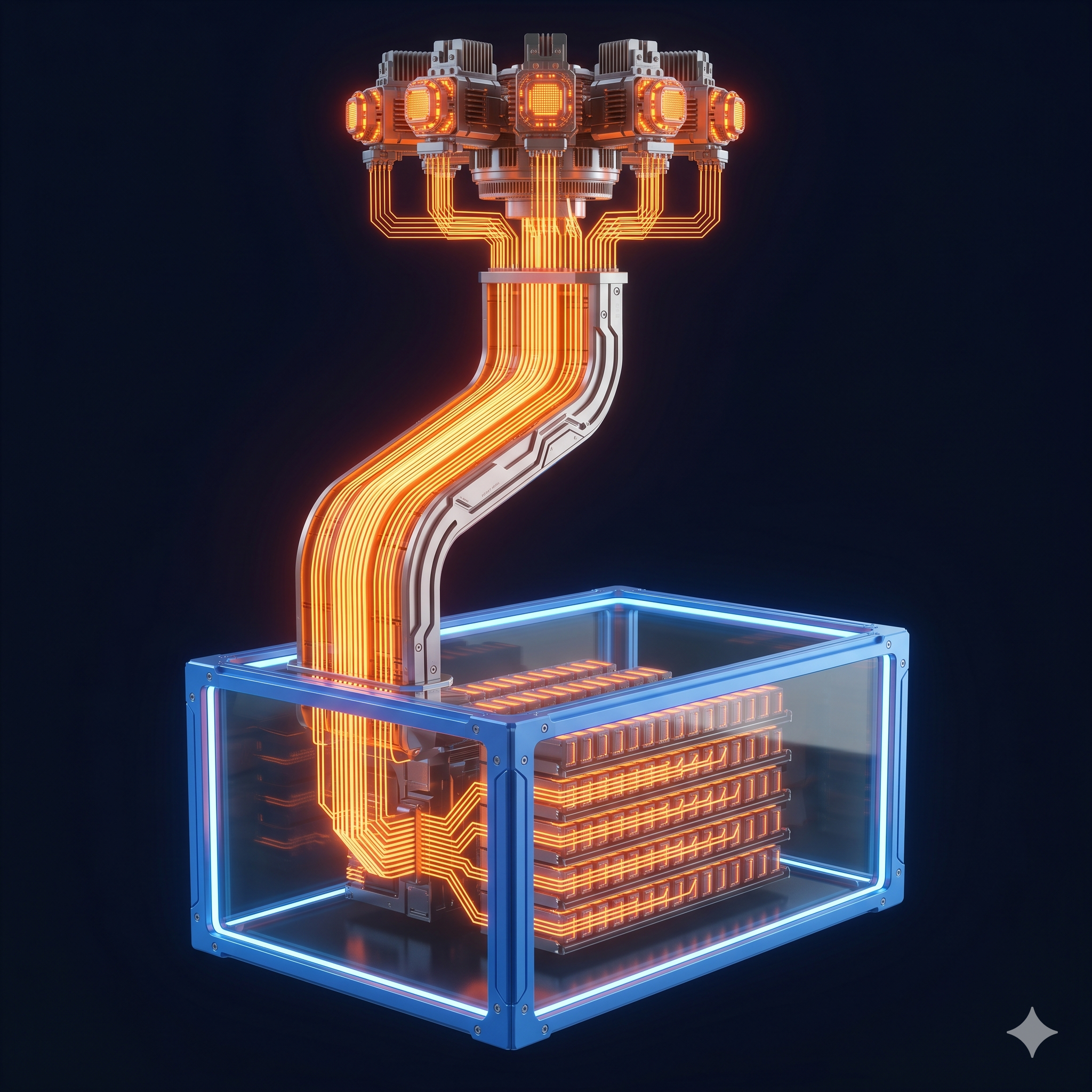 Secure data delivery — signal pipeline flowing directly into a protected environment